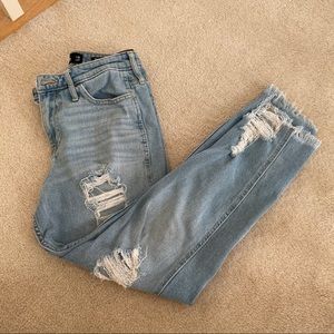 hollister high rise slim straight jeans